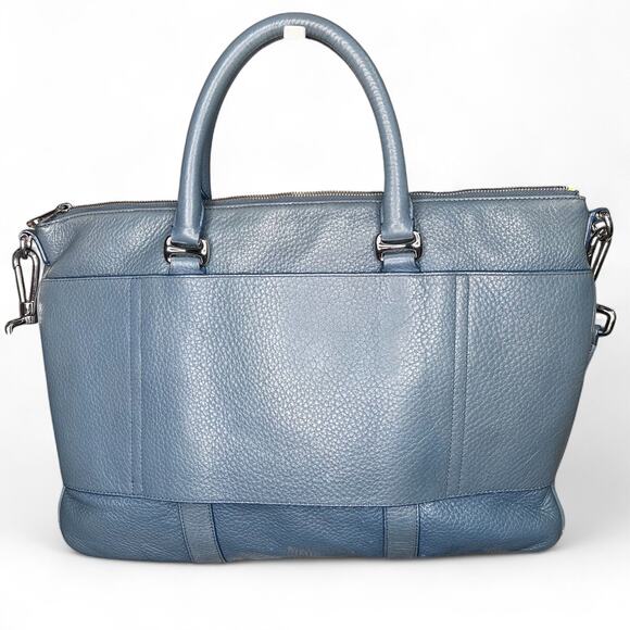 BALLY MIGAN BLUE BUSINESS/LAPTOP BAG/SATCHEL SHOULDER BRIEFCASE BAG LEATHER - Picture 3 of 11